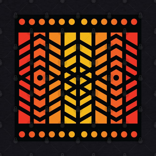 “Dimensional Being” - V.4 Orange - (Geometric Art) (Dimensions) - Doc Labs by Doc Labs